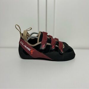 Climbx black red rock climbing shoes
